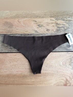 Old Navy underwear brown NWT thong invisible panties large
